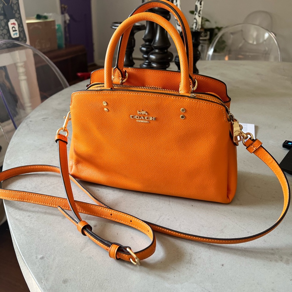 Coach Vibrant Orange Satchel